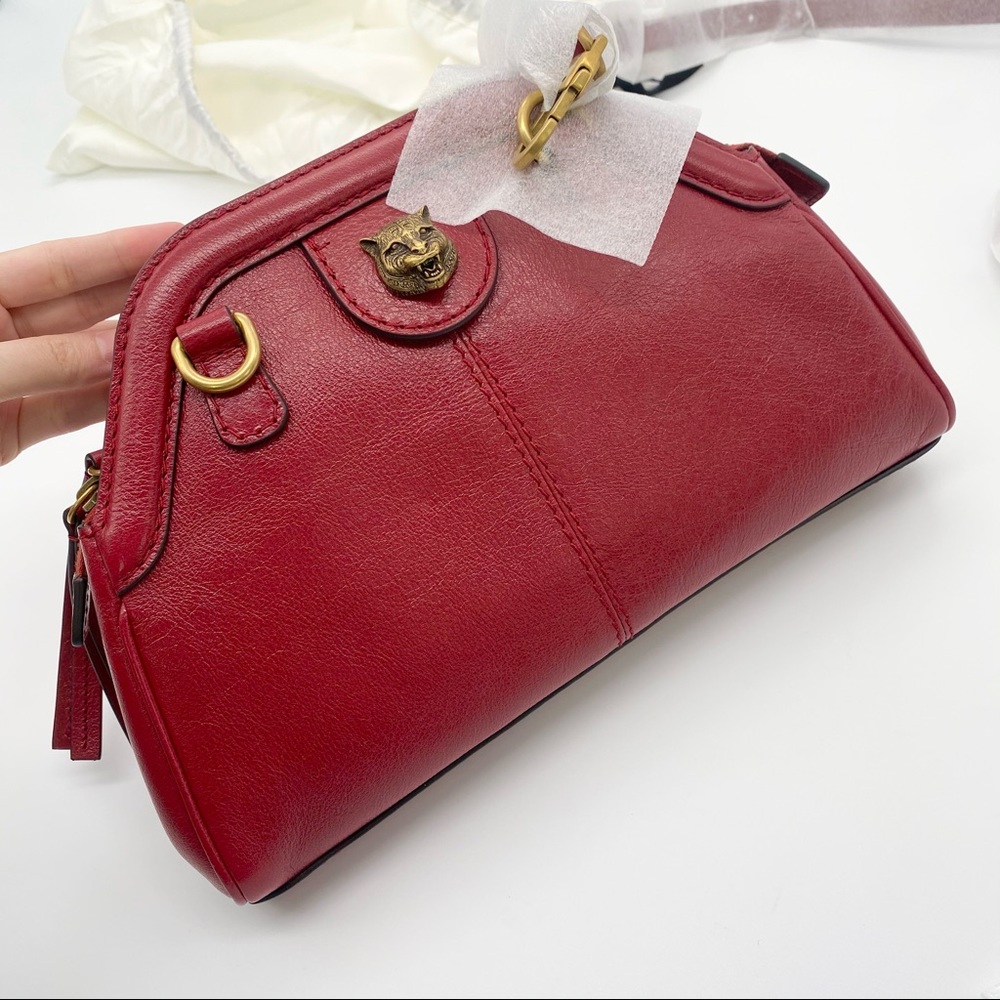 Gucci Crossbody Small Re(Belle) Red Leather NWT - Picture 4 of 11